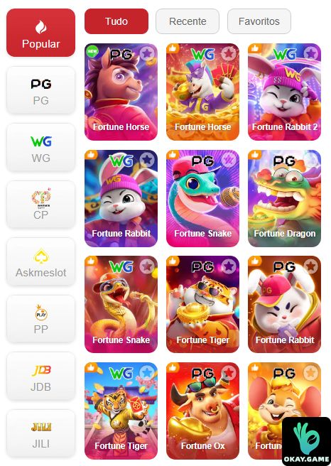 Experiência de Jogos okaygame.com